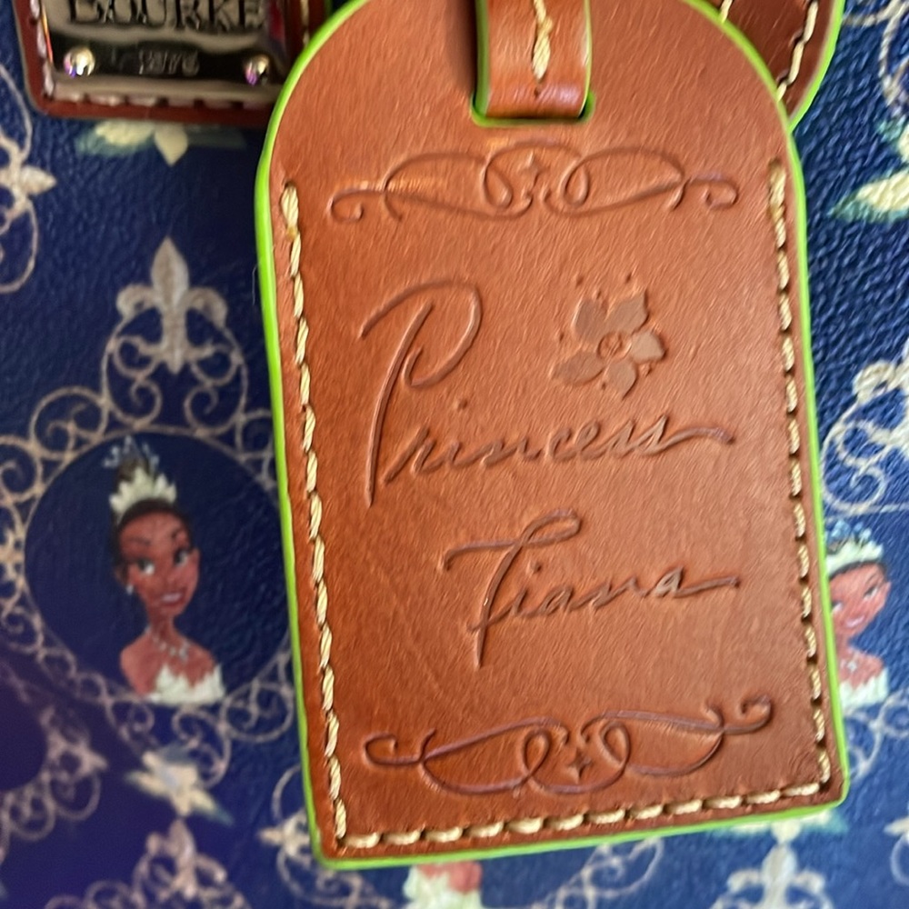 Dooney & Bourke Blue and Brown Crossbody Bag - Picture 5 of 6